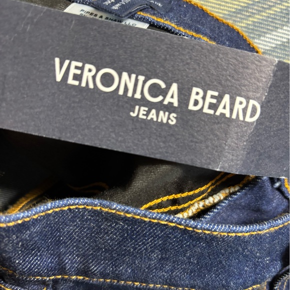 NWT veronica beard carson high rise ankle flare jeans indigo rinse size 28 - Picture 5 of 11